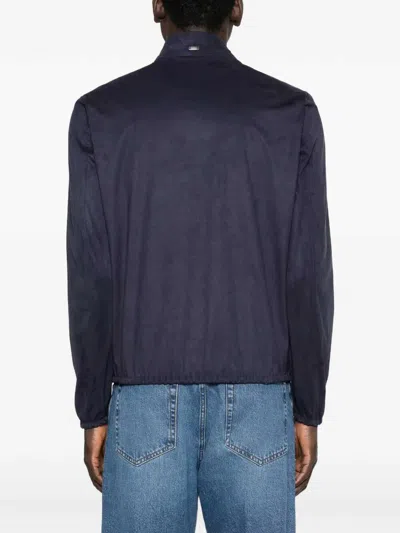 Herno Zip-up Long-sleeve Jacket In Blue