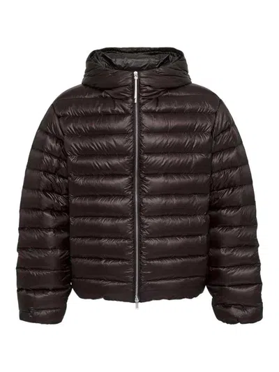 Jil Sander Technical Fabric Down Jacket In Purple
