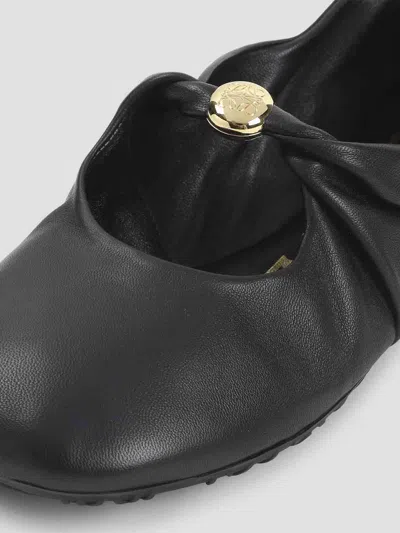 Loewe Nappa Pebble Ballet Flats In Black