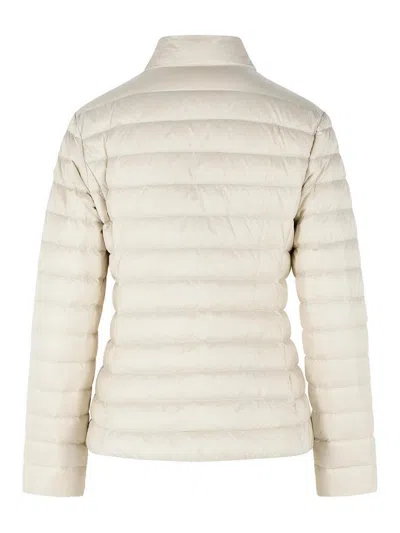 Moncler Polyamide Down Jacket In White