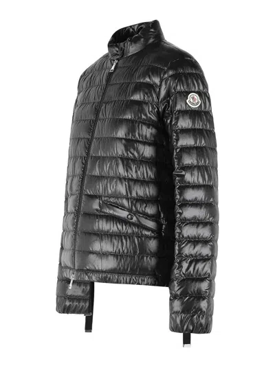 Moncler Azalee Short Polyamide Down Jacket In Black