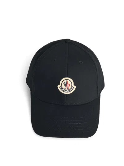 Moncler Logo Patch Baseball Cap In Neutral