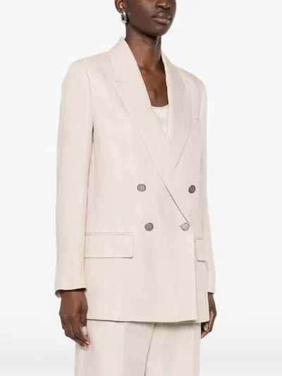 Peserico Jacket In Neutral