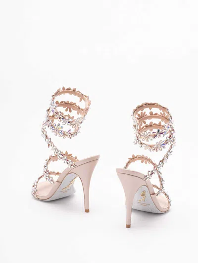 René Caovilla Flat Sandal Rene Caovilla Woman Color Pink In Multi