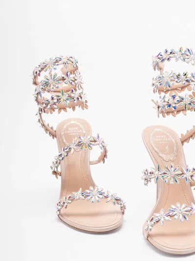 René Caovilla Flat Sandal Rene Caovilla Woman Color Pink In Multi