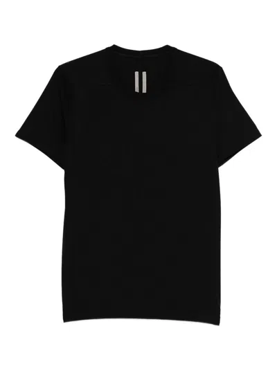 Rick Owens Short-sleeved Cotton T-shirt In Black
