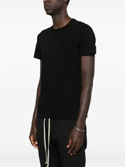 Rick Owens Short-sleeved Cotton T-shirt In Black