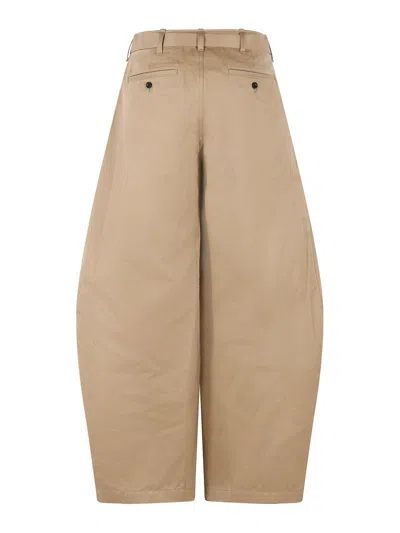 Sacai Belt-loop Ring-belt Trousers In Brown