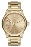 Diesel Men's Rasp Gold-tone Stainless Steel Bracelet Watch 46x53mm Dz1761 In Gold