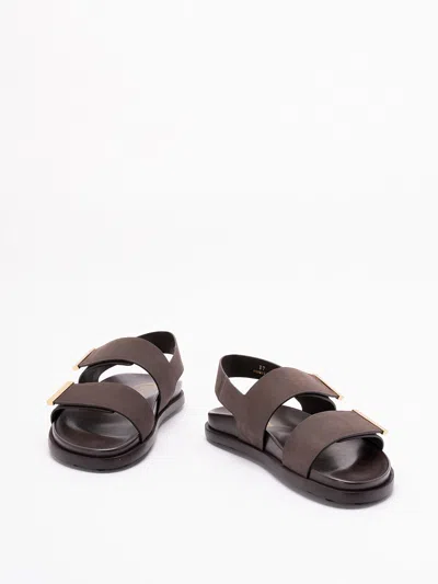 Tod's Women Brown Leather Sandals, 7.5/8.5 Luxury Pumps & Heels For Women Darveys