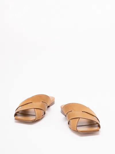 Tod's Women Brown Leather Sandals, 7.5/8.5 Luxury Sandals & Floaters For Women Darveys