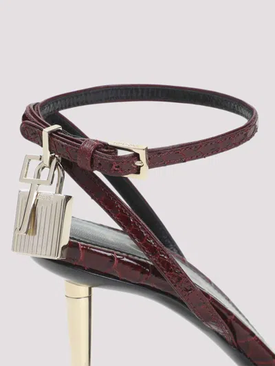 Tom Ford Padlock 90 Python Print Leather Sandals In Multi