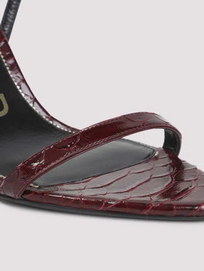 Tom Ford Padlock 90 Python Print Leather Sandals In Multi