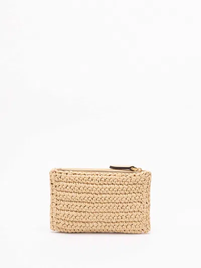 Valentino Garavani Vivasuperstar Crochet Clutch Bag In White