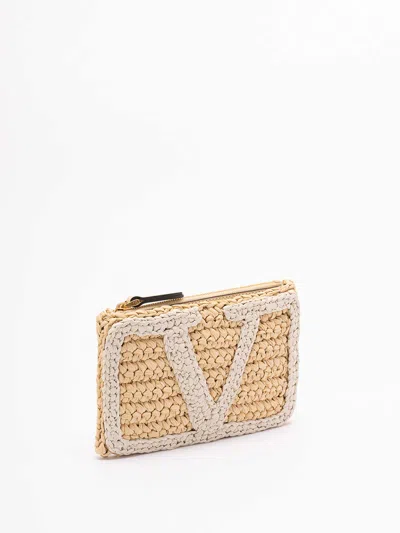 Valentino Garavani Vivasuperstar Crochet Clutch Bag In White