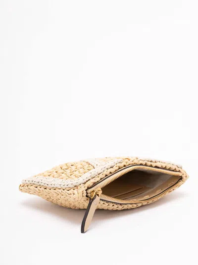 Valentino Garavani Vivasuperstar Crochet Clutch Bag In White