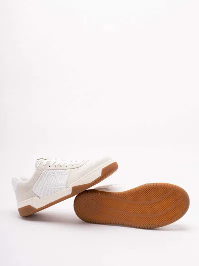 Valentino Sparry Sneakers In Split Leather And Nappa In White