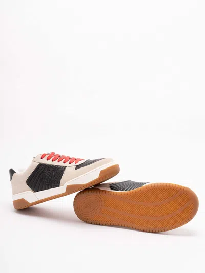 Valentino Garavani Sneakers Contrasting Panels Perforated Detailing Rubber Sole In Multi