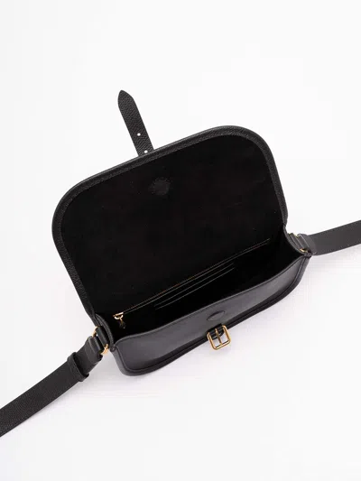 Valentino Garavani Antibes Leather Crossbody Bag Adjustable Strap In Black
