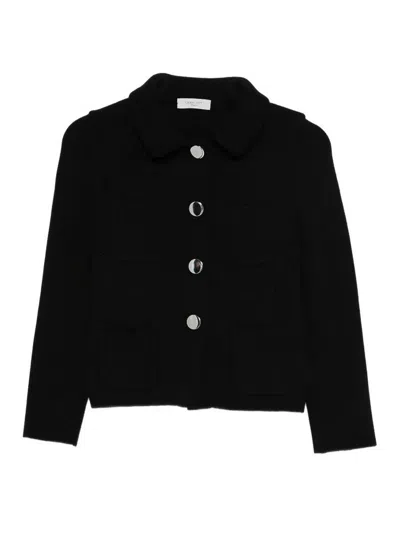 Charlott Pocket Button Jacket In Black