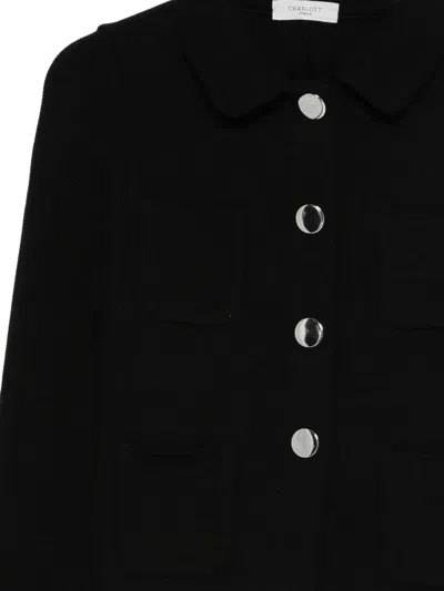 Charlott Pocket Button Jacket In Black