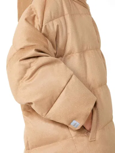 Max Mara The Cube Reversible Down Jacket In Gold