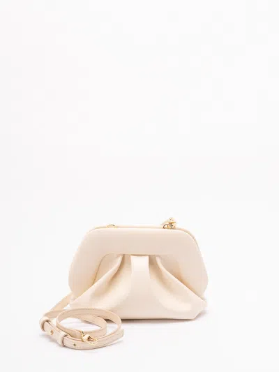 Themoirè Structured Vegan Fabric Tote With Minimalist Design In Neutral