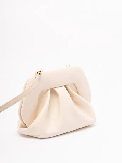 Themoirè Structured Vegan Fabric Tote With Minimalist Design In Neutral