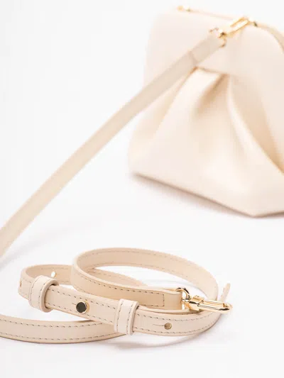 Themoirè Structured Vegan Fabric Tote With Minimalist Design In Neutral