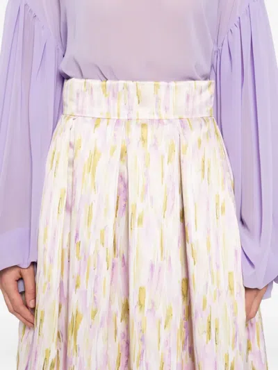 Giada Curti Abstract-pattern Skirt In Multi