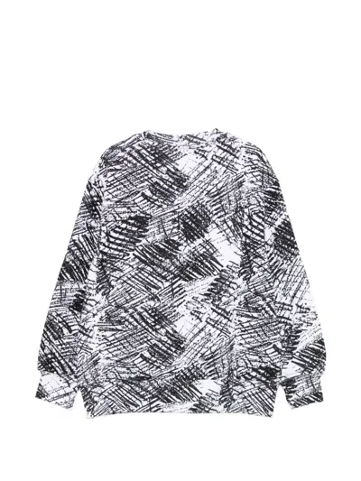 Msgm Long-sleeved Patterned Top In Multi
