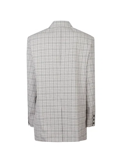 Isabel Marant Étoile Checked Buttoned Jacket In Neutral