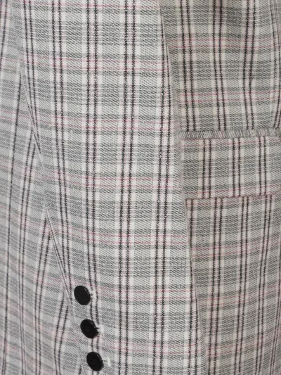 Isabel Marant Étoile Checked Buttoned Jacket In Neutral