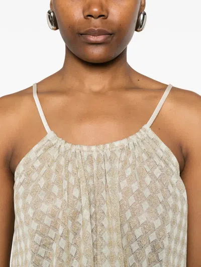 Forte Forte Patterned Top In Neutral