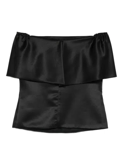 Giada Curti Strapless Top In Black
