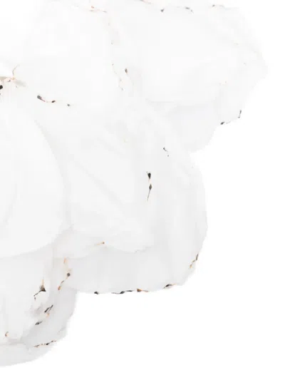 Giada Curti Ruffled Travel Accessory In White