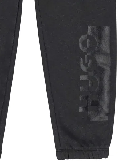Hugo Boss Drawstring Track Pants In Black