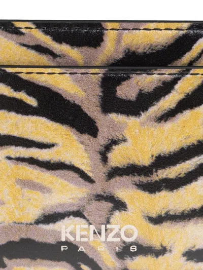 Kenzo Logo Detail Wallet In Multi