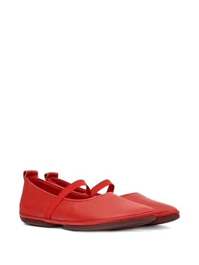 Camper Nina Elasticated Ballerinas In Red