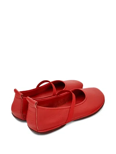 Camper Nina Elasticated Ballerinas In Red