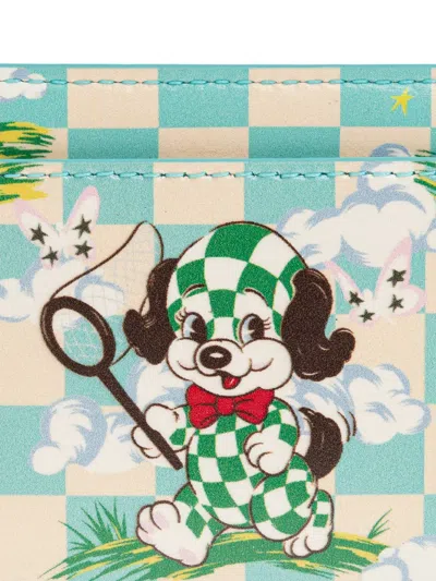 Kenzo Leather Cardholder In Multi