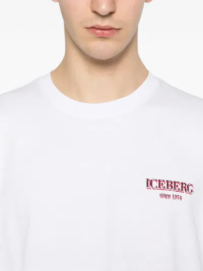 Iceberg Logo T-shirt In White
