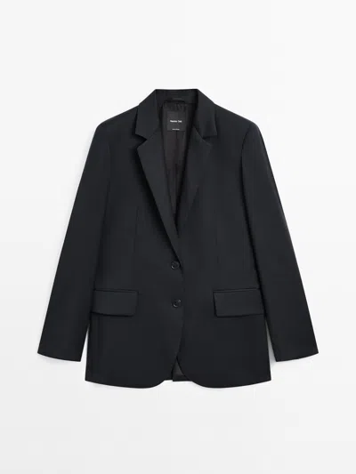 Massimo Dutti Extra Fine Two In Blue