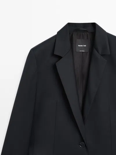 Massimo Dutti Extra Fine Two In Blue