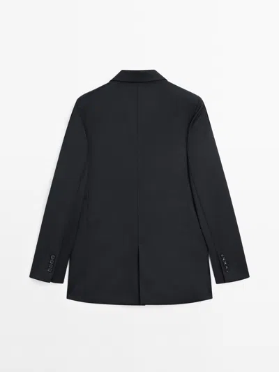 Massimo Dutti Extra Fine Two In Blue