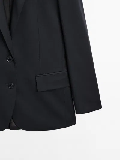 Massimo Dutti Extra Fine Two In Blue