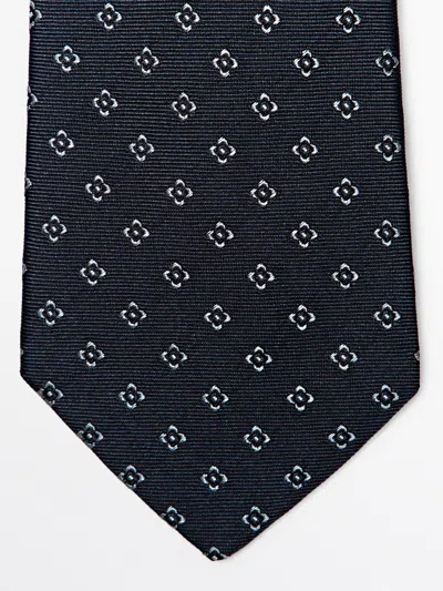 Massimo Dutti Corbata 100% Seda Morera In Blue