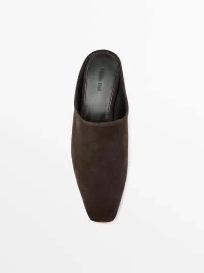 Massimo Dutti Mule Tacón Cuña In Multi