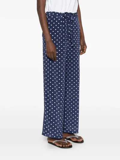 P.a.r.o.s.h Polka Dot-pattern Pants In Blue