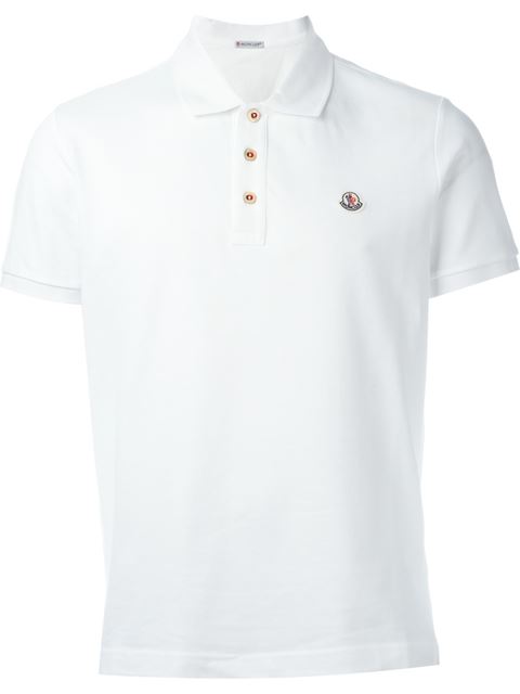 moncler polo shirt white